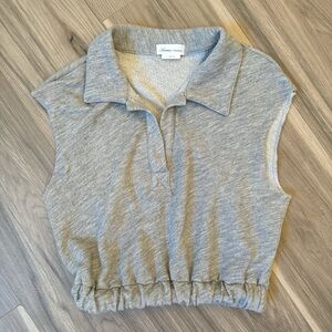Lovers + Friends Gray Sleeveless Top